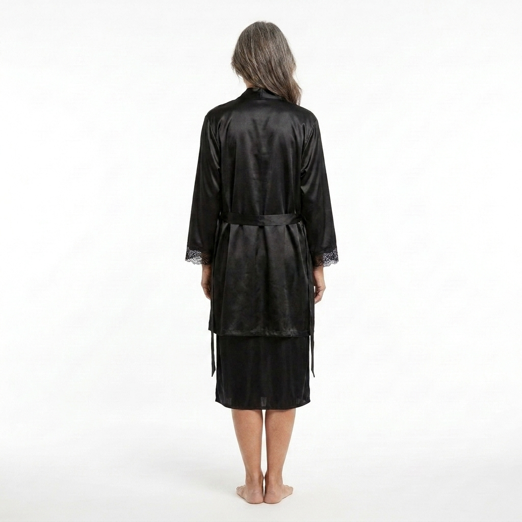 Grace | Elegant Lace Robe Set