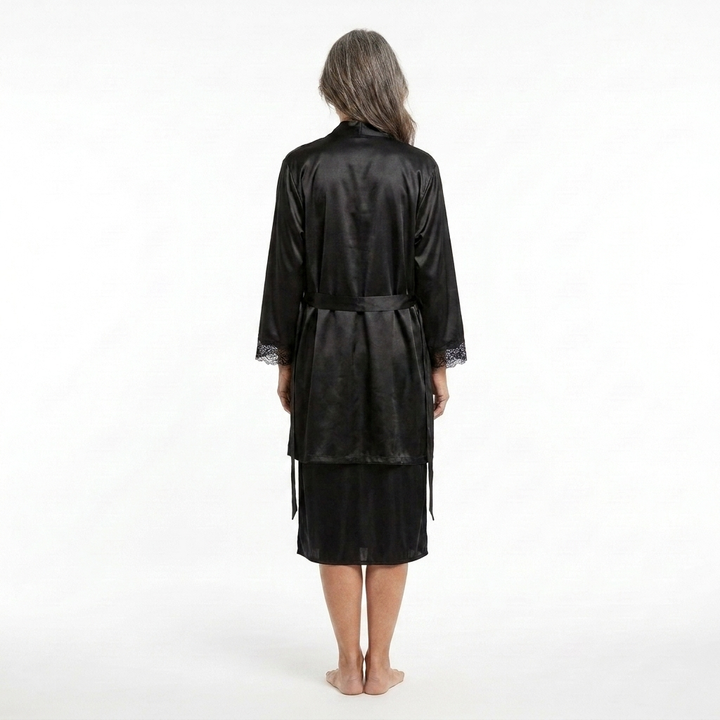 Grace | Elegant Lace Robe Set