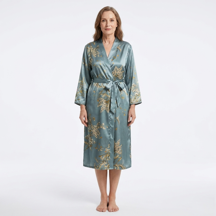 Marigold | 1-Piece V-Neck Floral Print Robe
