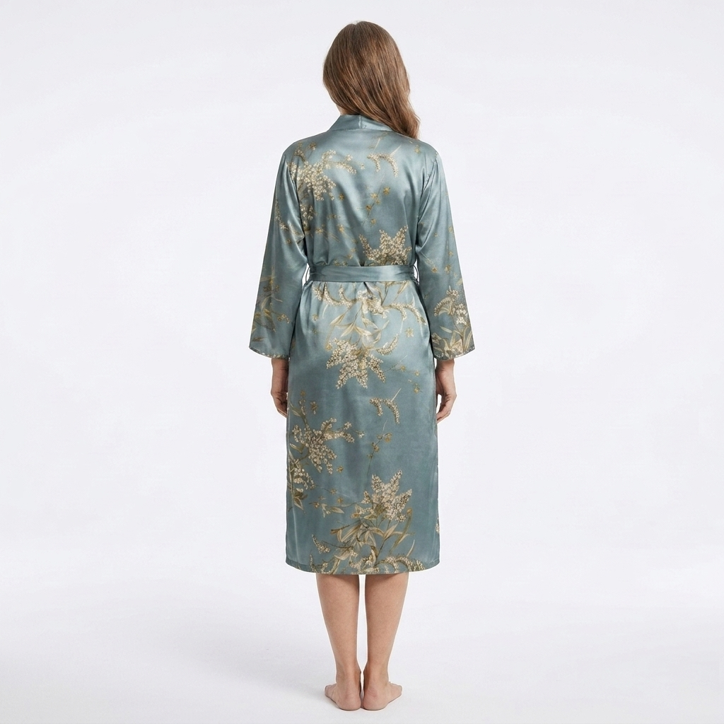 Marigold | 1-Piece V-Neck Floral Print Robe