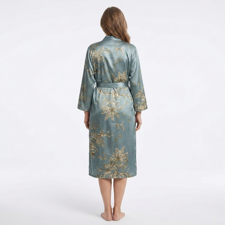 Marigold | 1-Piece V-Neck Floral Print Robe