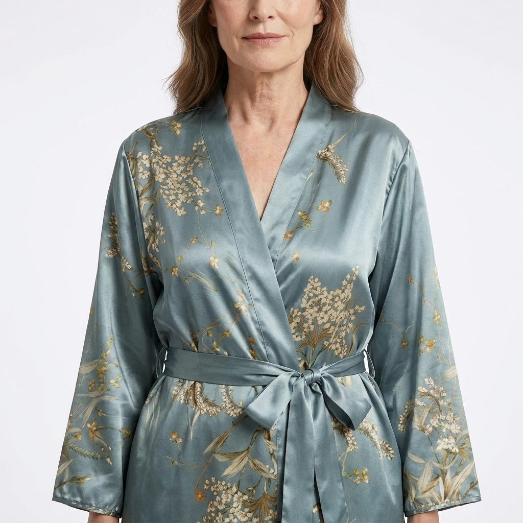 Marigold | 1-Piece V-Neck Floral Print Robe