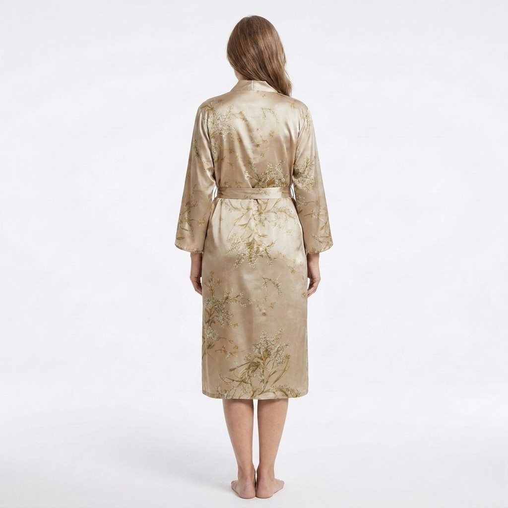 Marigold | 1-Piece V-Neck Floral Print Robe