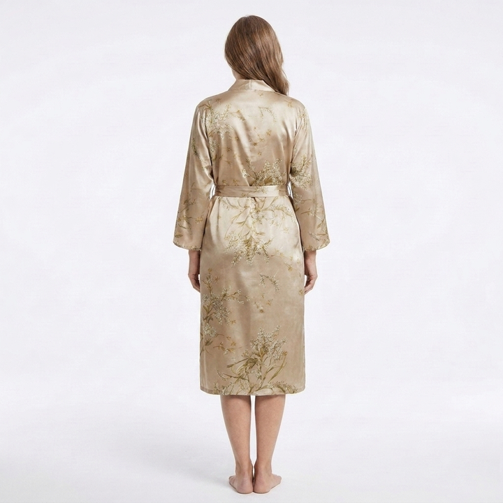Marigold | 1-Piece V-Neck Floral Print Robe