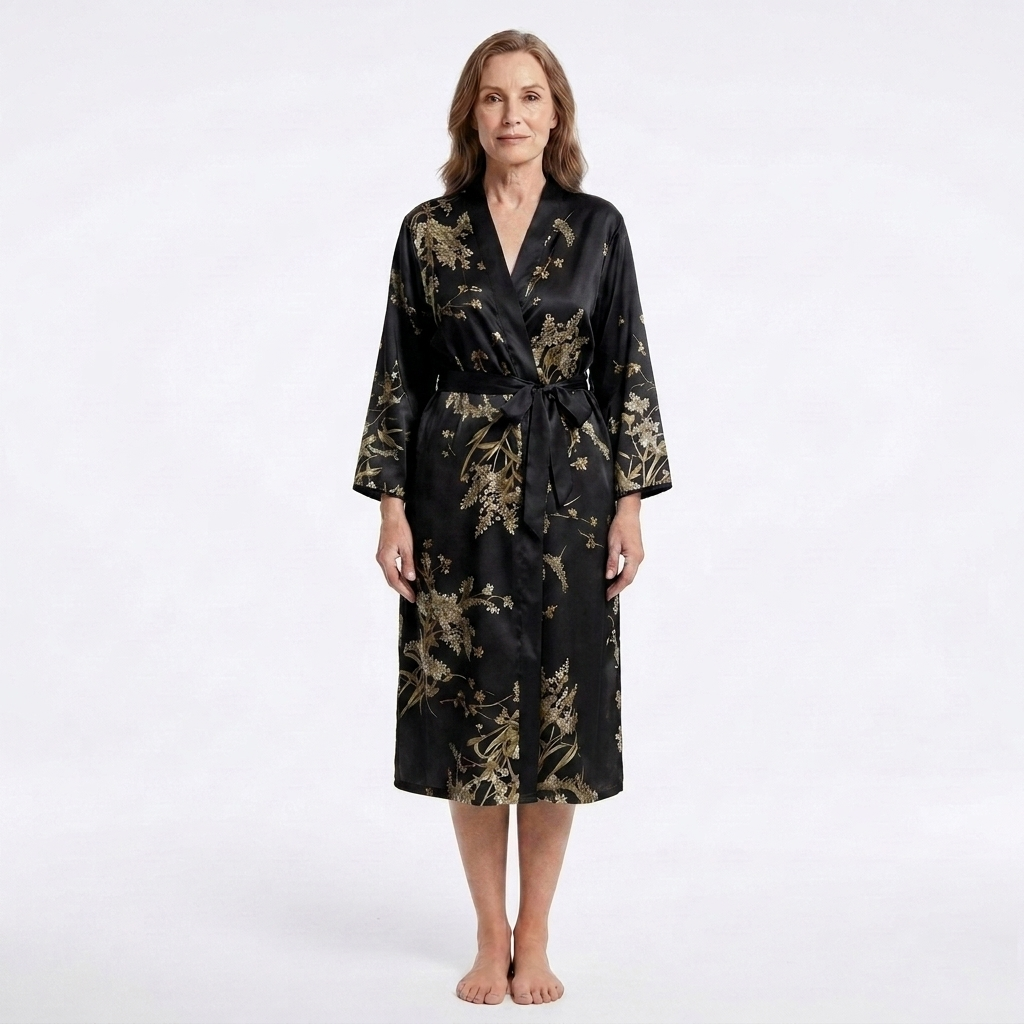 Marigold | 1-Piece V-Neck Floral Print Robe