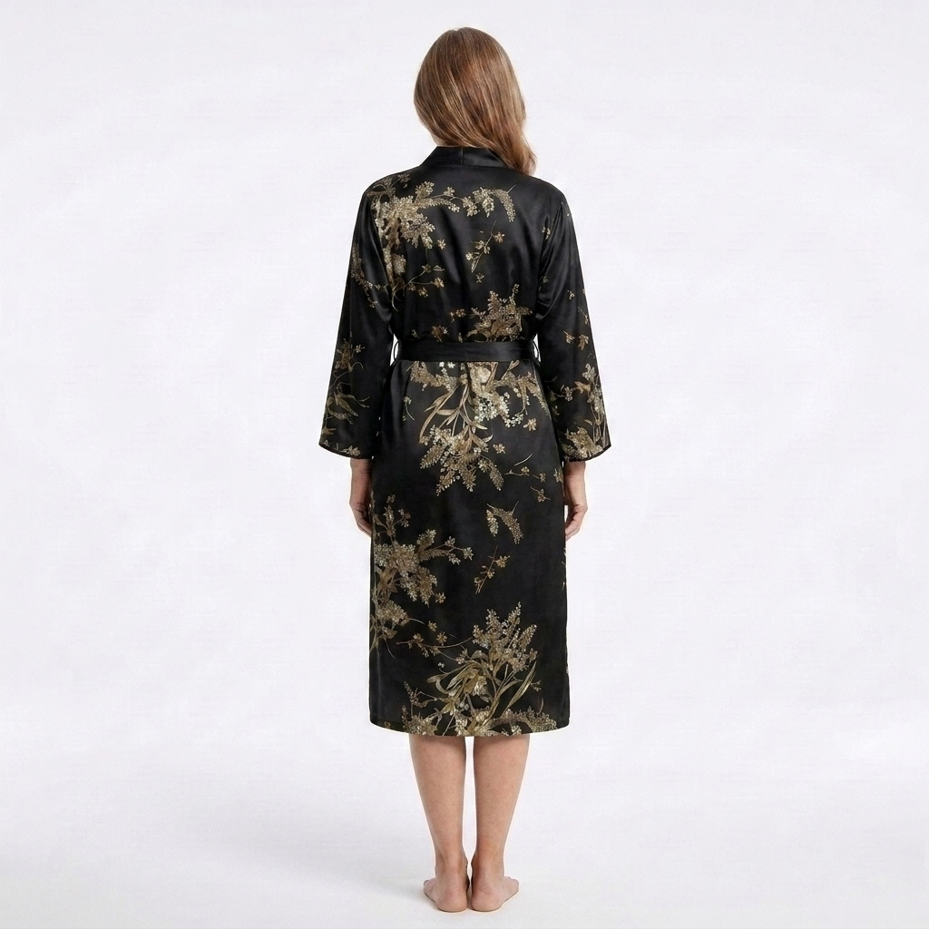 Marigold | 1-Piece V-Neck Floral Print Robe