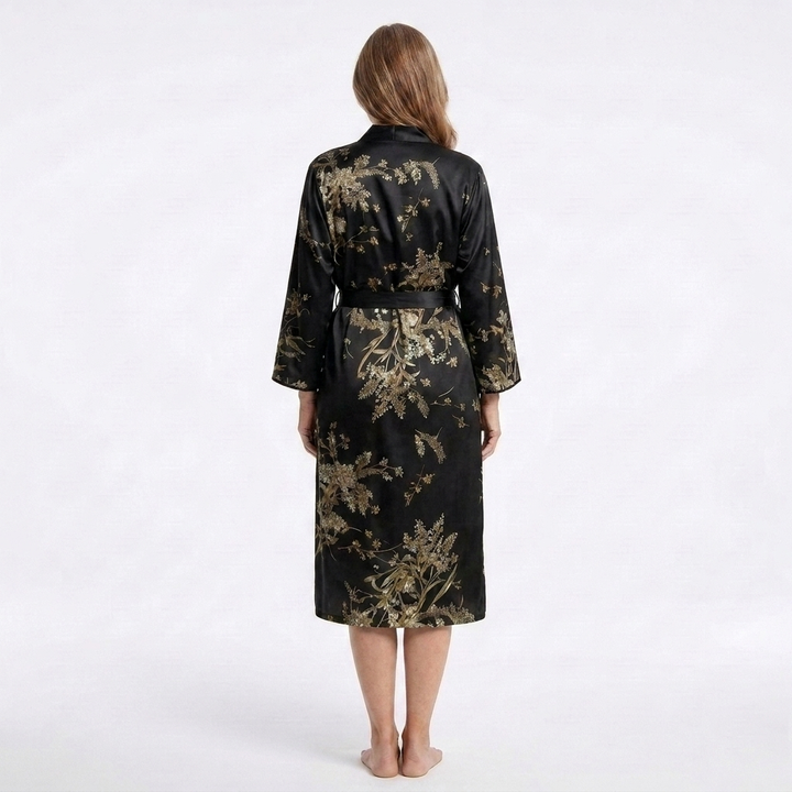 Marigold | 1-Piece V-Neck Floral Print Robe