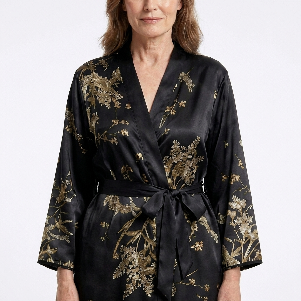 Marigold | 1-Piece V-Neck Floral Print Robe