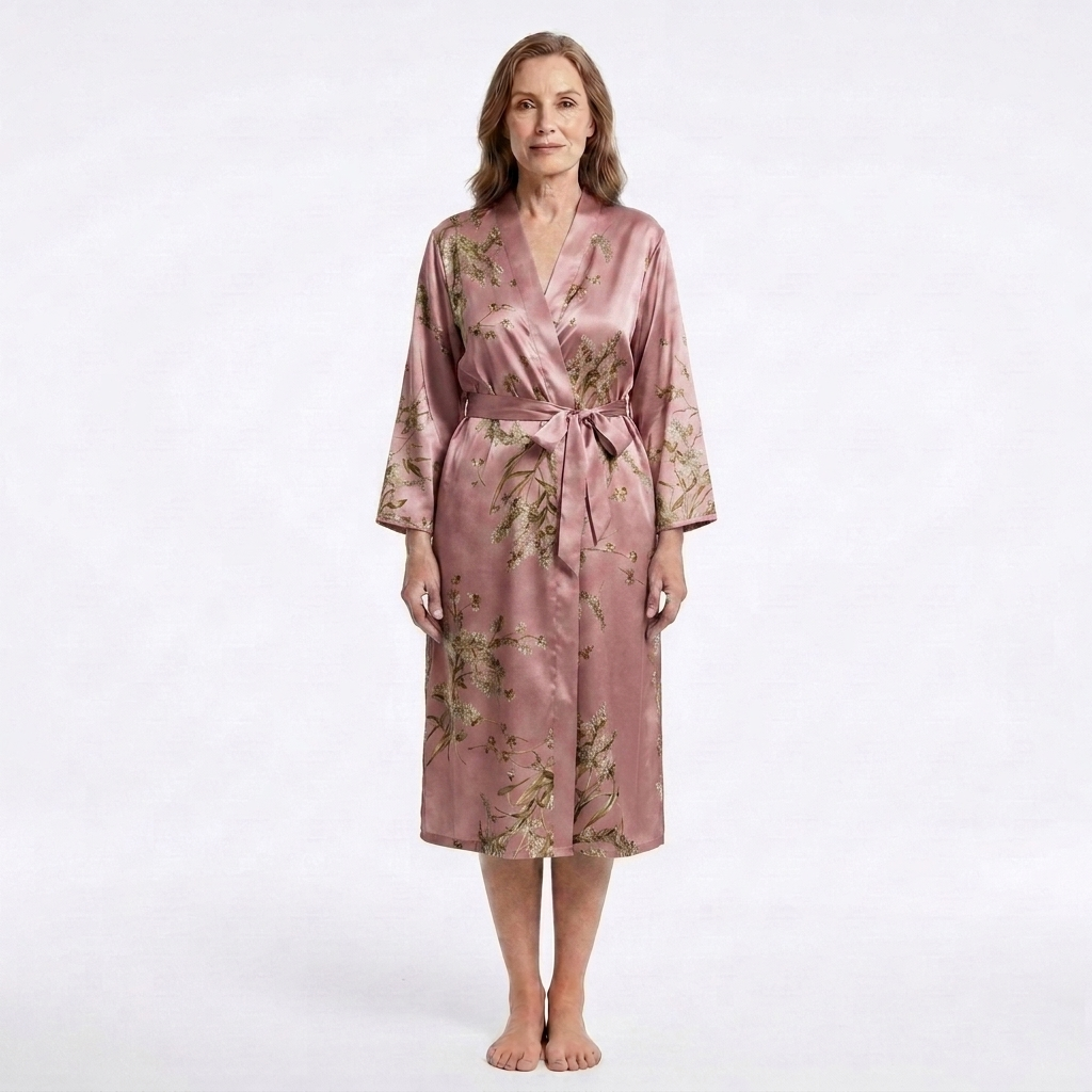 Marigold | 1-Piece V-Neck Floral Print Robe