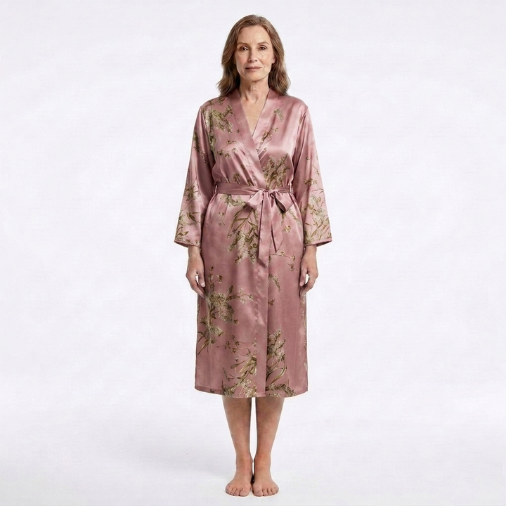 Marigold | 1-Piece V-Neck Floral Print Robe