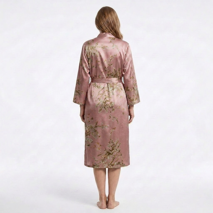 Marigold | 1-Piece V-Neck Floral Print Robe