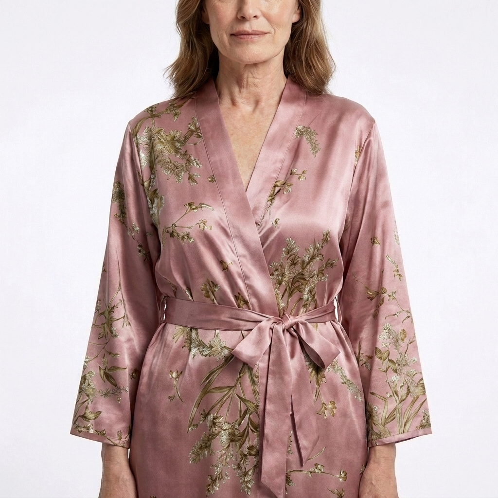 Marigold | 1-Piece V-Neck Floral Print Robe